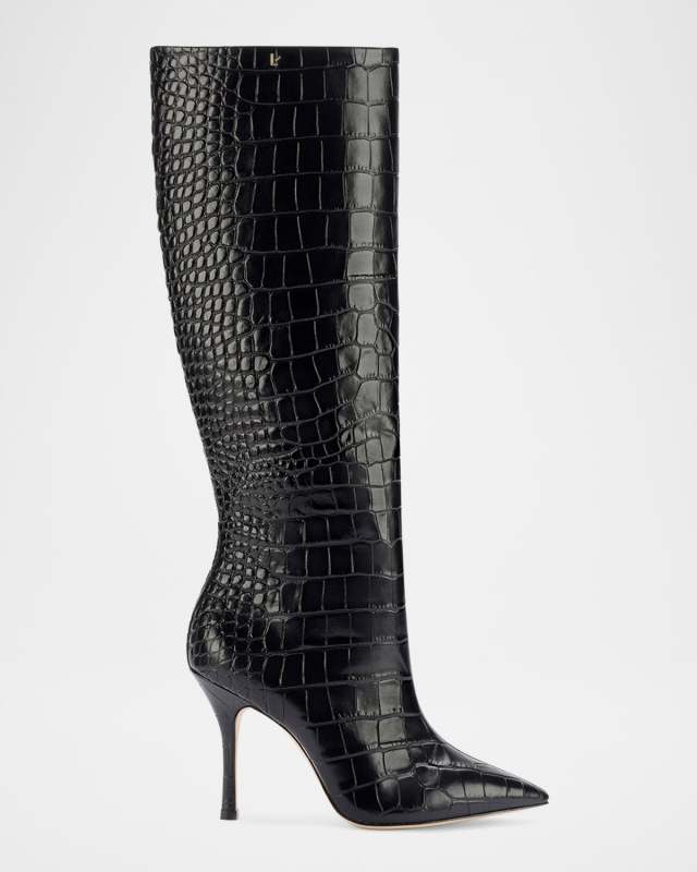 Kate Croco Stiletto Mid Boots